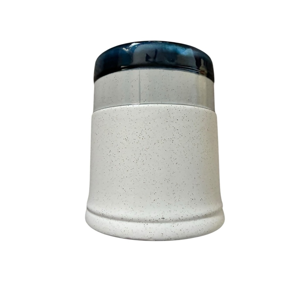 The Old Pottery Co. Gray Fern Ceramic Utensil Holder‎ / Crock - Picture 2 of 5
